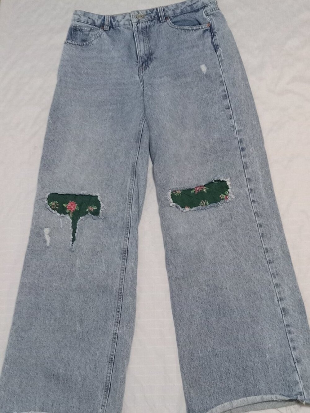 Revamped vintage & perfect Ardene jeans wide legs size 7